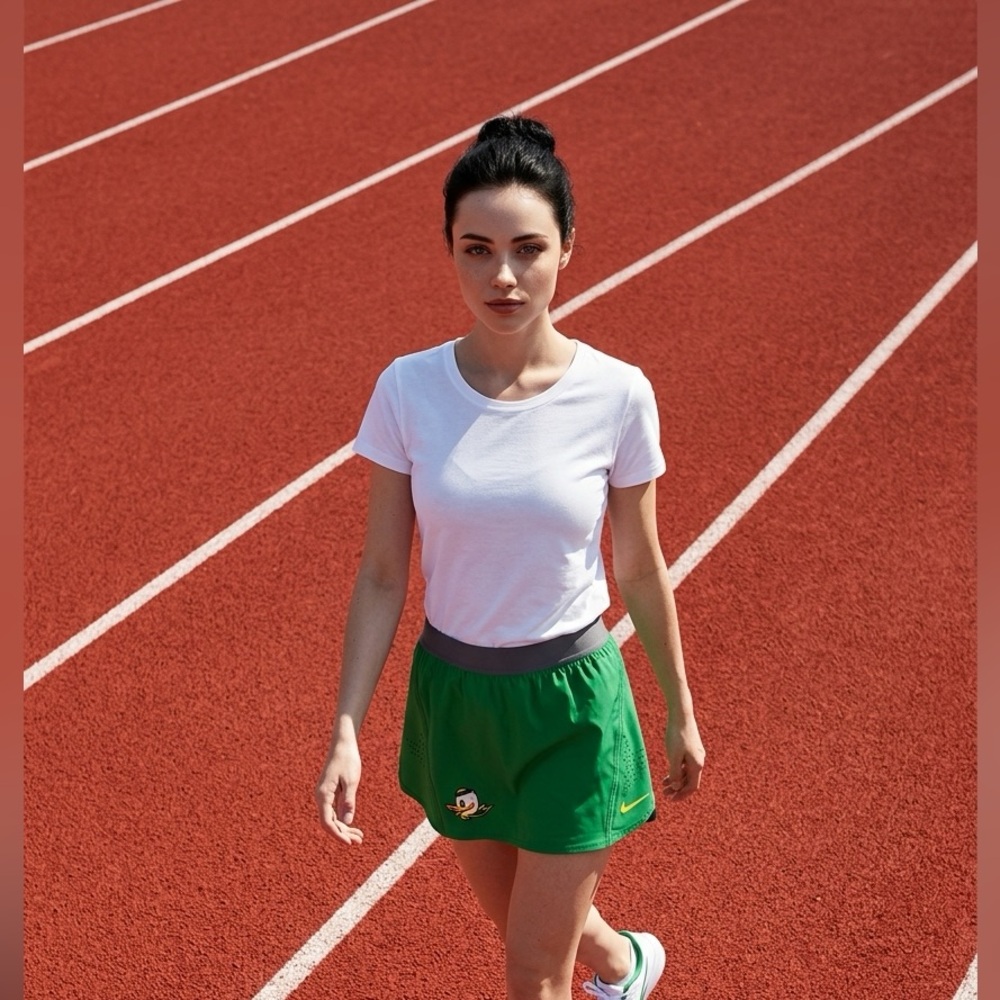 Nike Oregon Ducks Green Dri-FIT Tennis Skirt US S Made in USA